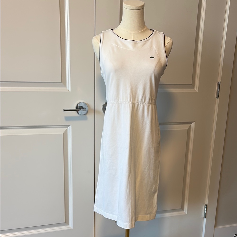 Lacoste White Sleeveless Dress